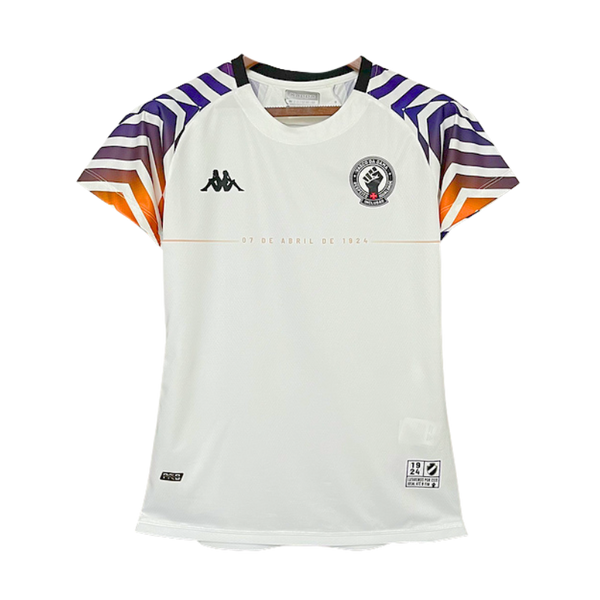 Camisa Feminina Kappa Vasco 2024/25 Aquecimento Branca
