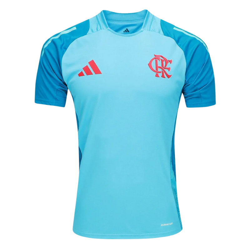 Camisa Adidas Flamengo 2025/26 Treino Azul