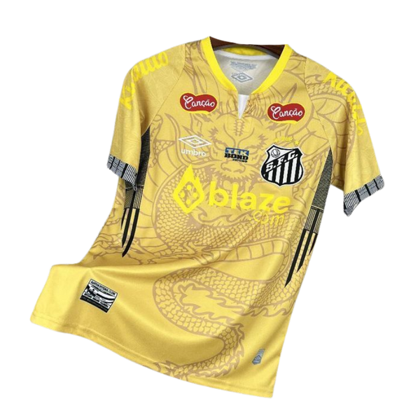 Camisa Umbro Santos 2025/26 II Edição Dragon Com Patrocínios