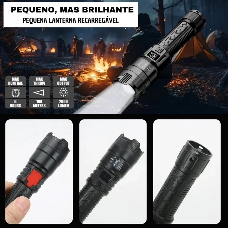 Lanterna Tática X-Power de Alta Potência