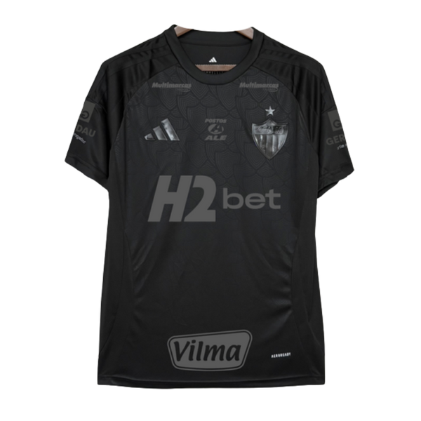 Camisa Adidas Atlético Mineiro 2025/26 Edição All Black Com Patrocínio