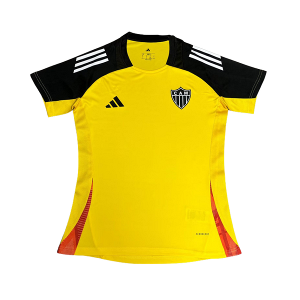 Camisa Feminina Adidas Atlético Mineiro 2025/26 Treino Amarelo