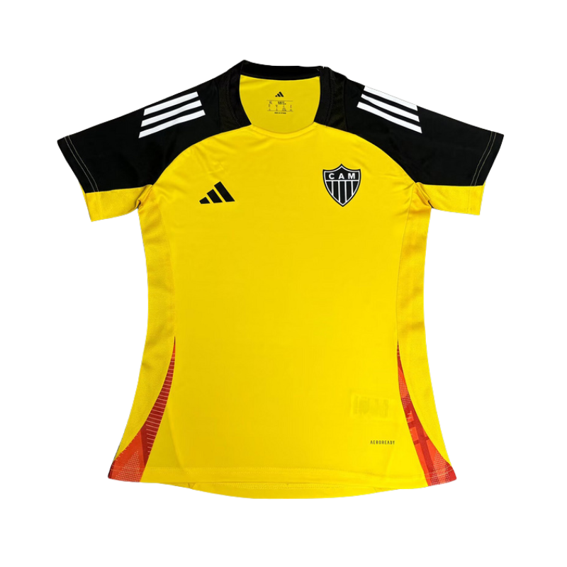 Camisa Feminina Adidas Atlético Mineiro 2025/26 Treino Amarelo
