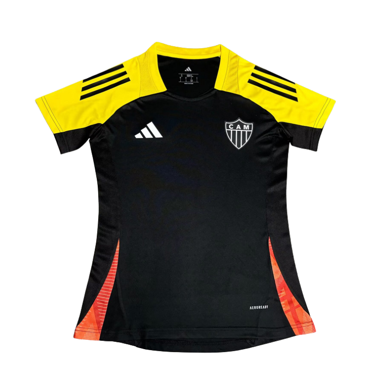 Camisa Feminina Adidas Atlético Mineiro 2025/26 Treino Preto
