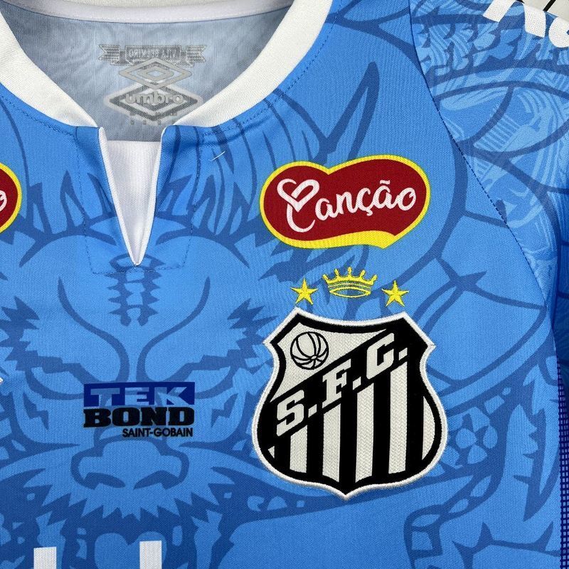 Camisa Umbro Santos 2025/26 I Edição Dragon Com Patrocínios