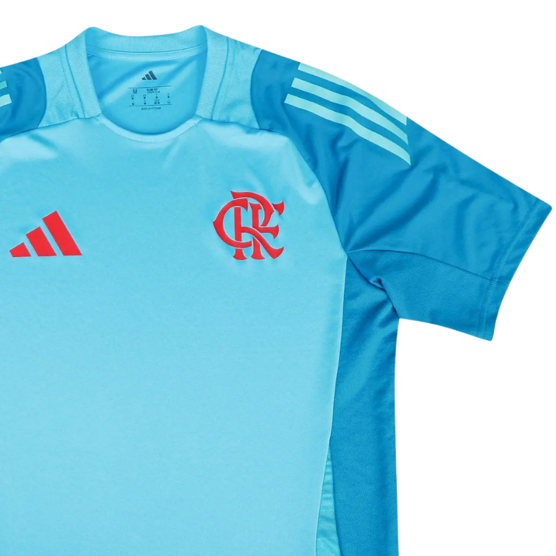 Camisa Adidas Flamengo 2025/26 Treino Azul