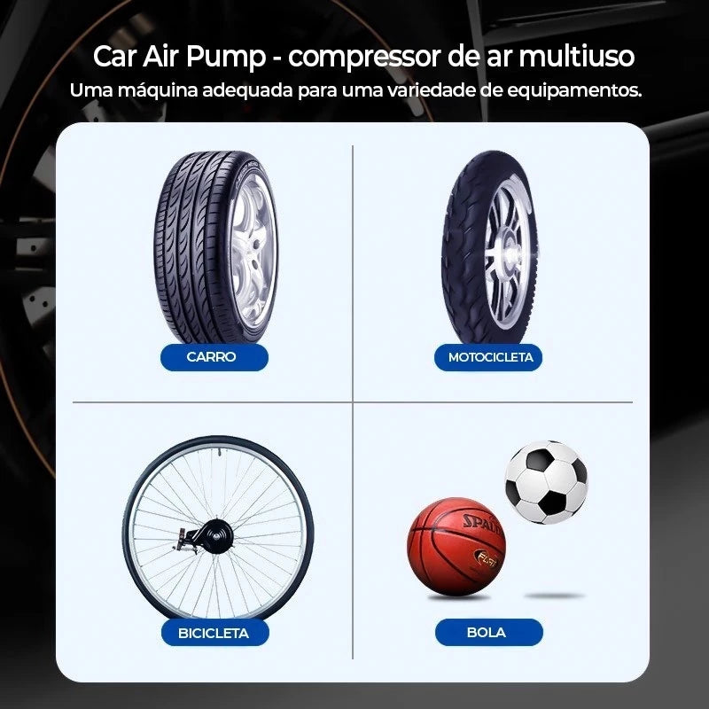 Compressor de Ar Portátil Inteligente
