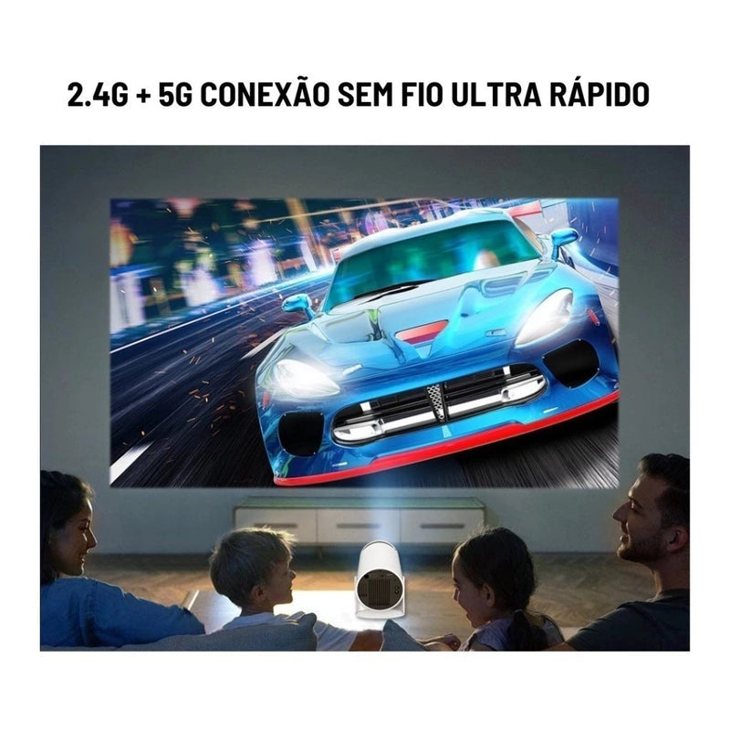 Super Projetor Portátil 4K HD HY300 Pro