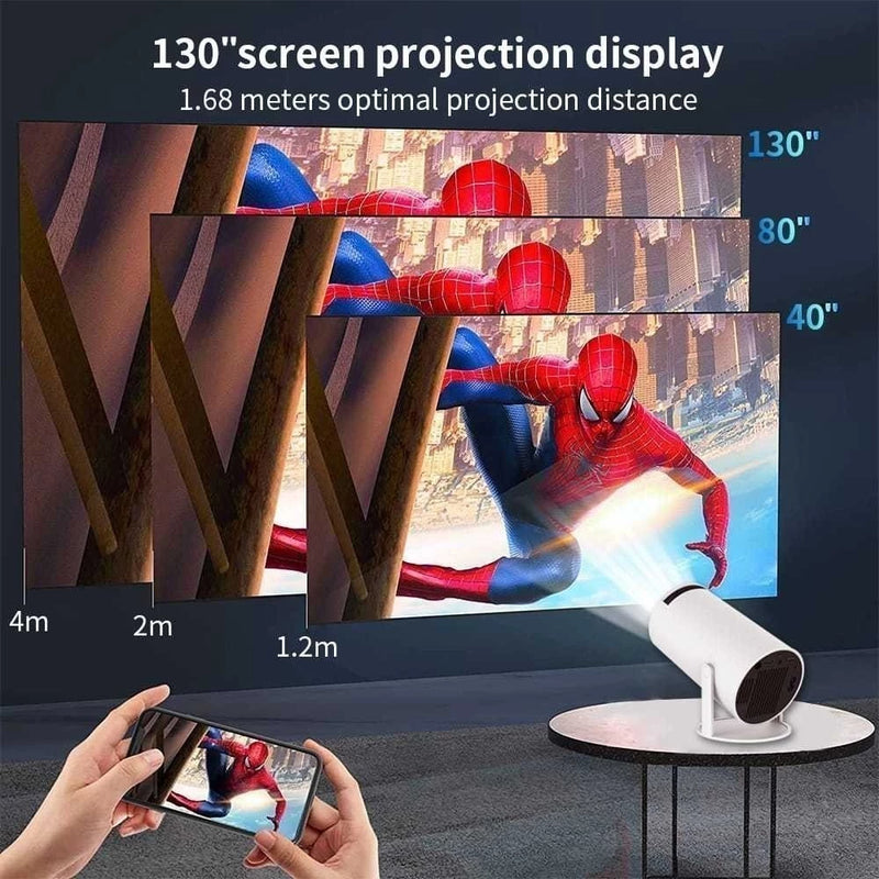 Super Projetor Portátil 4K HD HY300 Pro